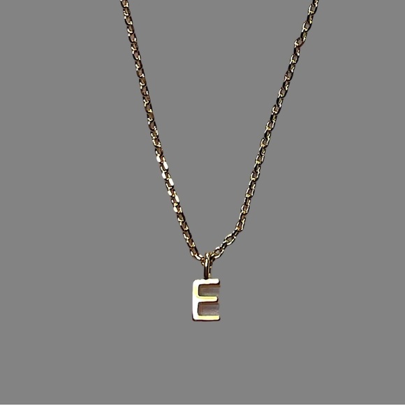 Gold Initial Pendant Necklace - Picture 1 of 3